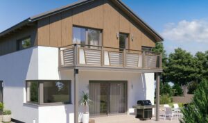 Haus mit einem ALU Balkongeländer Malaga